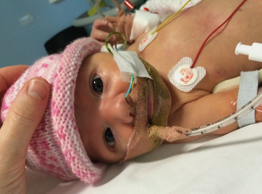 Sophie in hospital